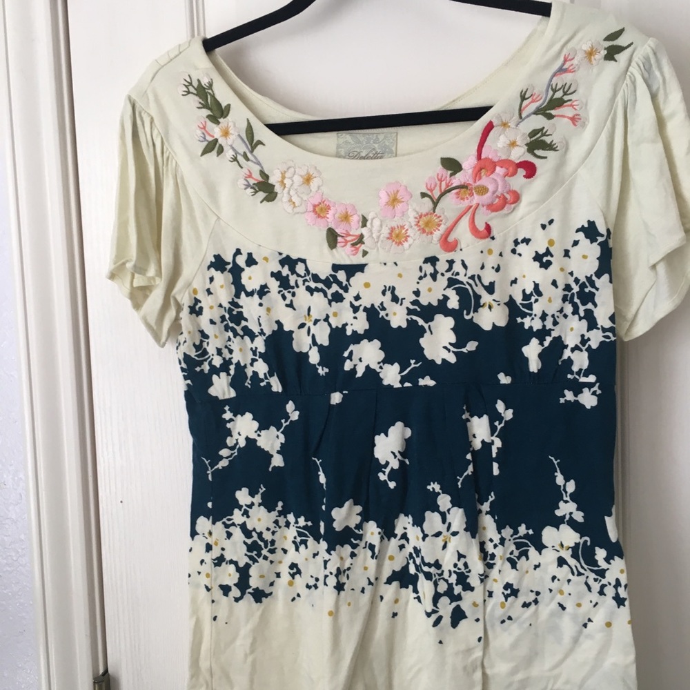 Anthropologie Deletta Top NWOT